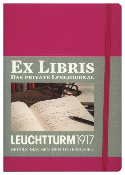 Dziennik czytelniczy Leuchtturm1917 Ex libris różowy