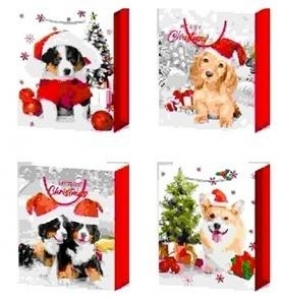 Torebka prezentowa L Boże Narodzenie platera mix