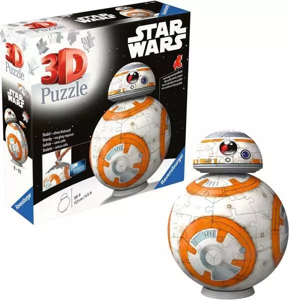Ravensburger, Puzzle 3D 99: Kula - Star Wars BB8 (11578)