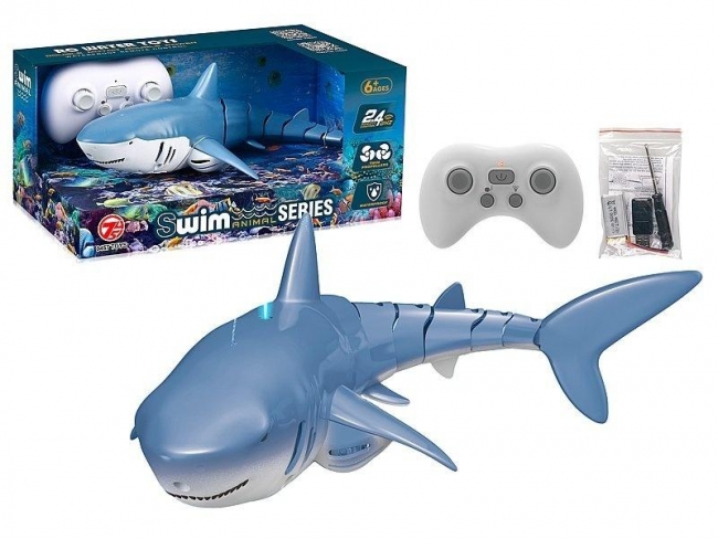 Rekin R/C pływający, wyrzut wody