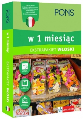 Włoski w 1 miesiąc z 3 tablicami językowymi i kursem online