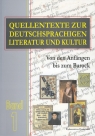 Quellentexte zur Deutschsprachigen Literatur und Kultur Band 1 Von den