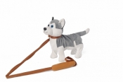 Pies chodzący Husky szary (078678)