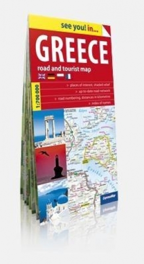 Grecja Mapa samochodowa 1:750 000 - Opracowanie zbiorowe