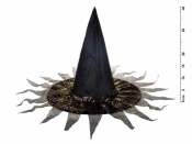 Kapelusz czarownicy M03 czarno-złoty 40x34cm