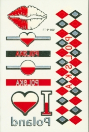 Tatuaż Poland Fan mettalic 3D tattoos FT-P-002