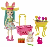 Enchantimals: Wiosenny króliczek Mop + lalka Fluffy Bunny (GJX32/GJX33) (Uszkodzone opakowanie)