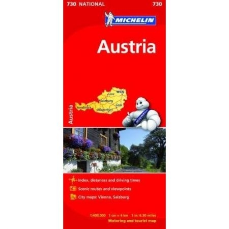 Austria. Mapa samochodowa 