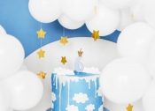 Świeczka urodzinowa 6 jasny niebieski 9,5cm