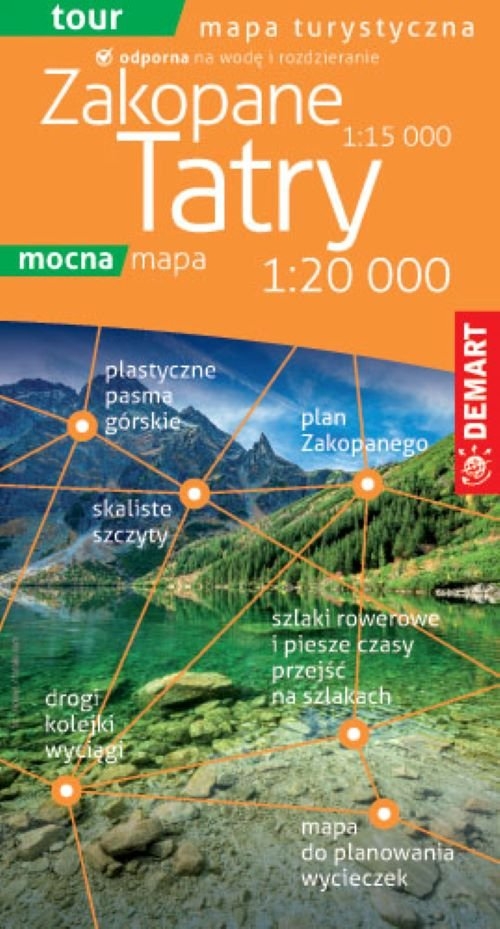 TATRY mapa turystyczna plastik