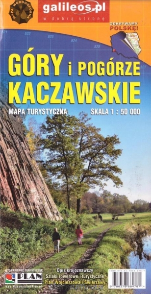 Mapa turystyczna - Góry i Pogórze kaczawskie 1:50000