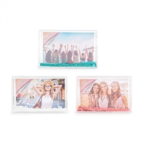 Ramka na zdjęcie z brokatem 1 szt (mix kolorów)