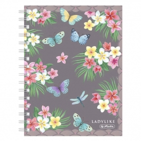 Brulion na spirali A5/100k - Ladylike Butterflies