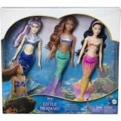 Disney Mała syrenka Syrenki siostry Zestaw z 3 lalkami syrenkami (HND29)