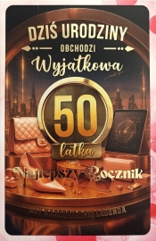 Karnet z wymiennymi rocznikami 50 damska