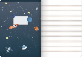 Zeszyt Top 2000 Space Adventure A5/16k linia podwójna kolorowa, 1 szt