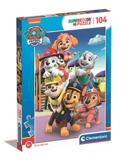 Puzzle 104 Super Kolor Paw Patrol