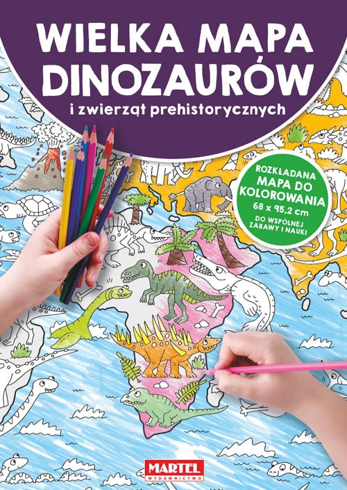 Mapa Dinozaury i zwierzęta prehistoryczne (Uszkodzona okładka)