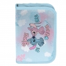 Piórnik jednokomorowy z wyposażeniem - Stitch & Angel Ohana