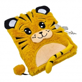 Pamiętnik z kłódką 3D A5, 96k - włochacz Tiger