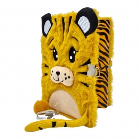 Pamiętnik z kłódką 3D A5, 96k - włochacz Tiger