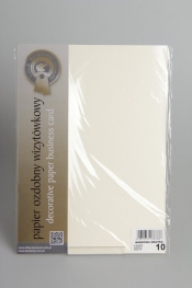 Papier wizytówkowy A4 20 arkuszy 240g/m2 - Kremowa kratka