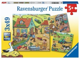 Ravensburger, Puzzle 3x49: Na farmie (05078)