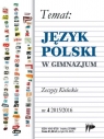Język Polski w Gimnazjum nr 4 2015/2016 praca zbiorowa