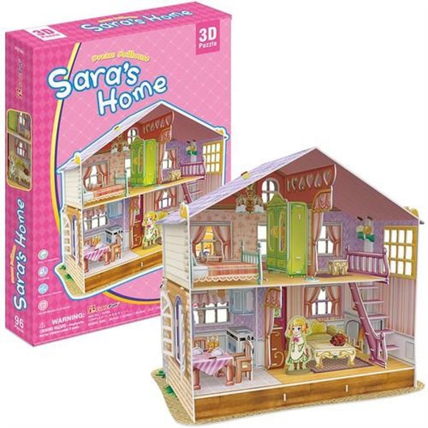 PUZZLE 3D Domek dla lalek Sara (P678H)