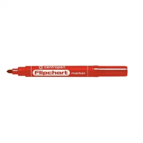 Marker do papieru Centropen 8550, czerwony 2,5 mm okrągła końcówka