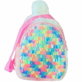 Torebka pluszowa cekiny