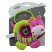 Grzechotka z dodatkami New Baby Hipopotam (4836b)