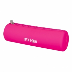 Piórnik SSC059 silikonowy owalny różowy STRIGO