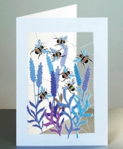 Karnet PM179 wycinany + koperta Pszczoły