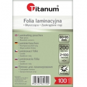 Folia do laminowania Titanum 100mic, 60mm x 95mm - przezroczysta (128871)
