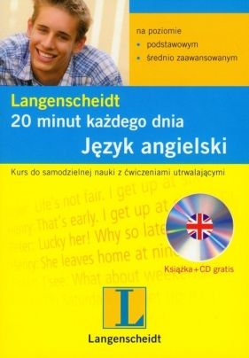 Język angielski 20 minut każdego dnia poziom podstawowy i średnio zaawansowany + CD - Kochan Dariusz