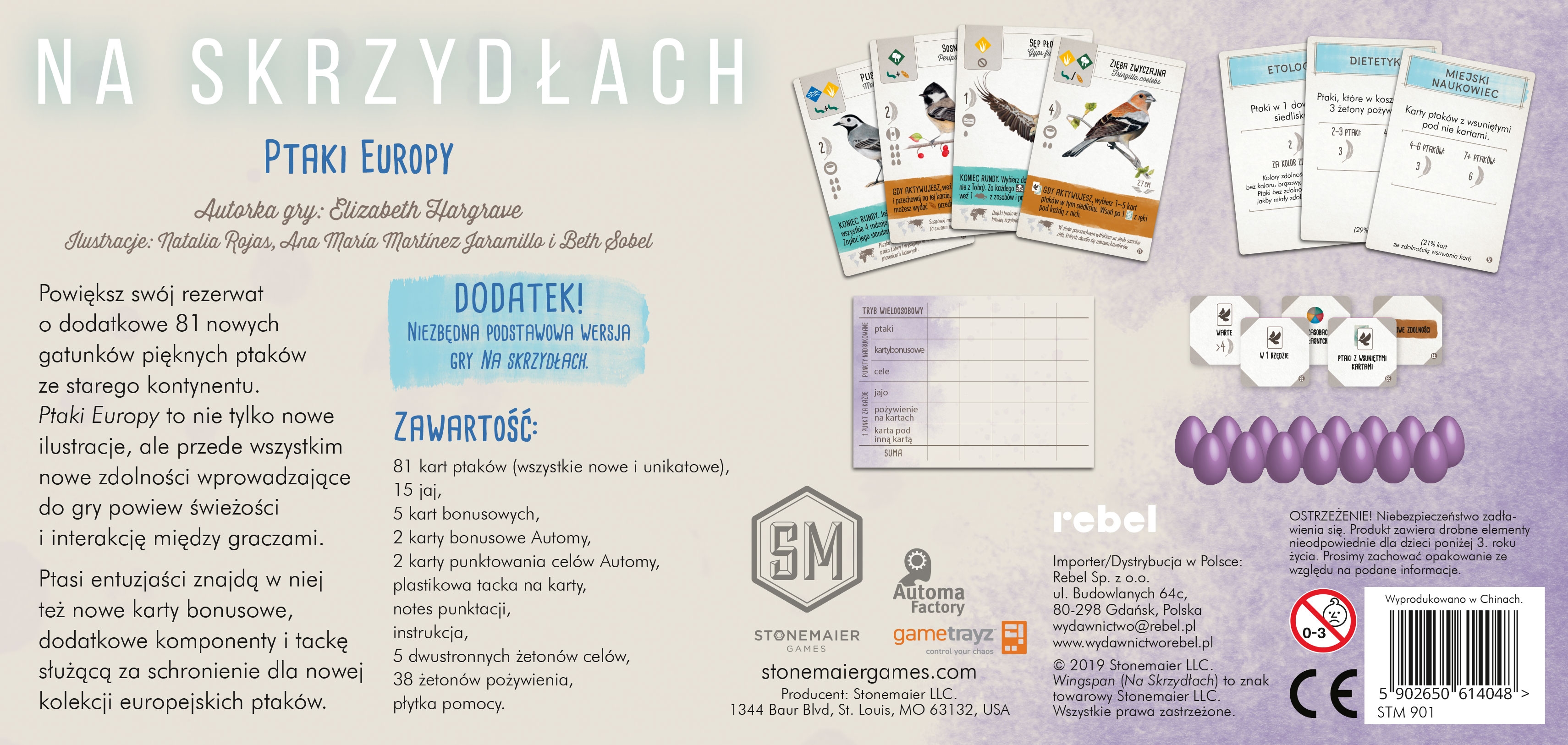 Na skrzydłach: Ptaki Europy (dodatek)