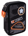 Coolpack - Jumper 3 - Piórnik potrójny z wyposażeniem - Black (Badges)