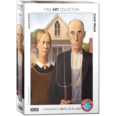 <img src='https://webimage.pl/pics/791/4/d628136654791.jpg' style='height:440px' /> Puzzle 1000 American Gothic by Grant Wood 6000-5479