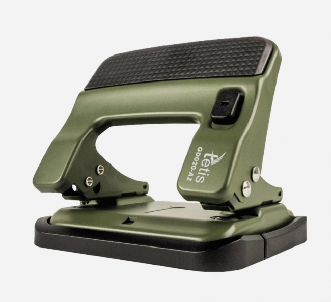 Dziurkacz metalowy zielony 30 kartek