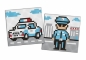 Diamentowa mozaika naklejka Kids - Oficer policji