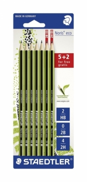 Ołówek Noris eco,tw.5xHBplus 2Bi 2H na blistrze18030 SBK7P - 313-3