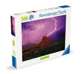 Ravensburger, Puzzle 500: Różowa burza (12000779)