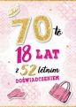 Karnet Urodziny 70