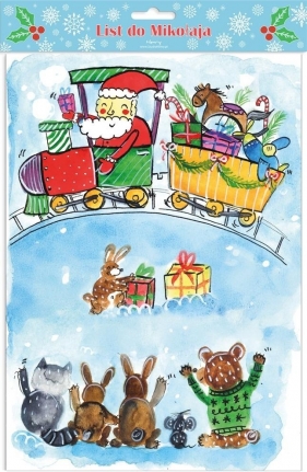 List do Mikołaja - Mikołaj z prezentem