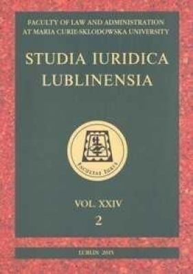 Studia Iuridica Lublinensia. T.24. 2/2015 - red. Andrzej Korybski, Bartosz Liżewski