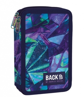 Piórnik podwójny BackUp z wyposażeniem - Crystal (PB7DW35)