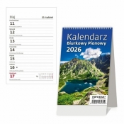 Kalendarz 2026 Biurkowy Pionowy tygodniowy