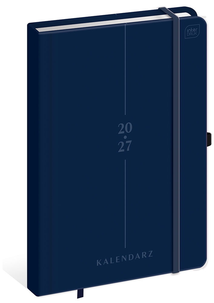 Kalendarz książkowy A4/192k Mat+ UV - Blue