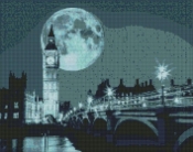 Diamentowa mozaika - Noc w Londynie 40x50cm